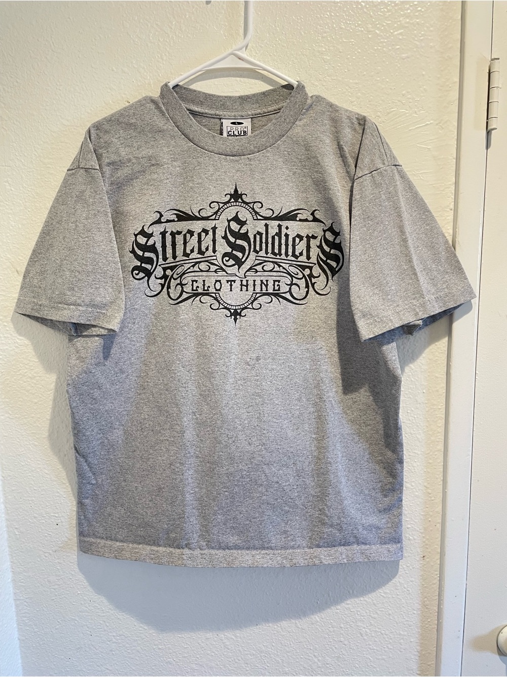 Pro Club Heavyweight Street Soldiers Clothing Gray Graphic T Shirt Mens Large